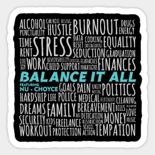 Balance It All Featuring Sticker